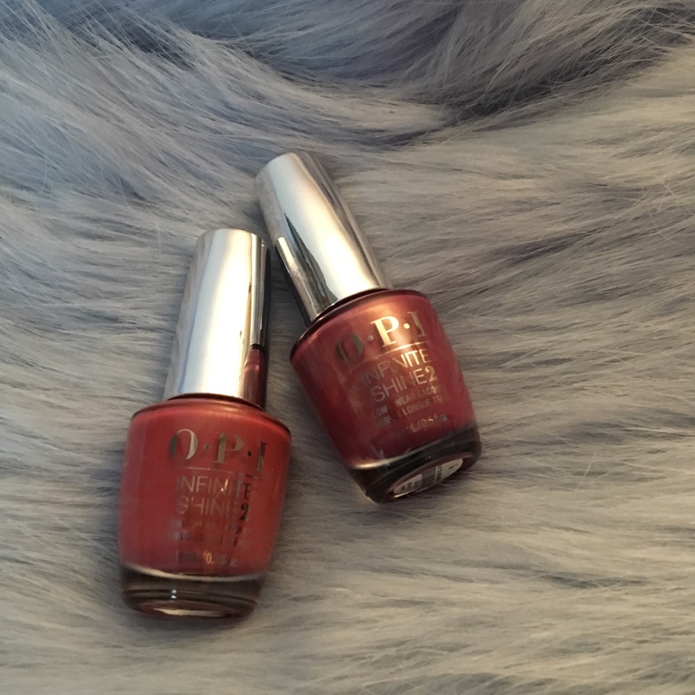 OPI Infinite Shine Rose-alita and Grand Canyon